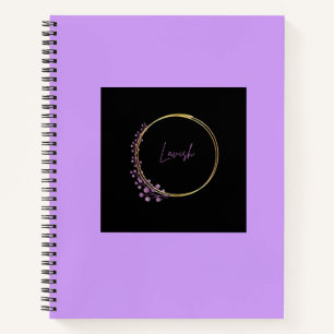 Luxus-Goldkranz Lila Spiralblock Journal Notizblock