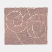 Luxus-Goldlinien-Muster Hintergrund Fleecedecke (Vorderseite (Horizontal))