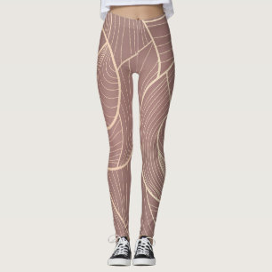 Luxus-Goldlinien-Muster Hintergrund Leggings