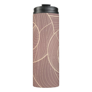 Luxus-Goldlinien-Muster Hintergrund Thermosbecher