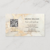Luxus-Goldmarmor | QR-Code Visitenkarte (Rückseite)