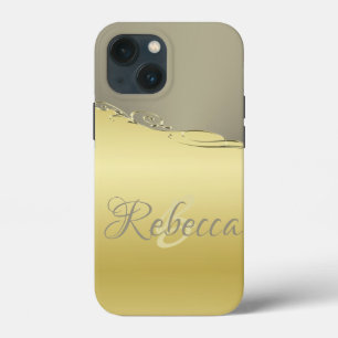 Luxus goldmetall Dekoration auf Gold und Silber Case-Mate iPhone Hülle