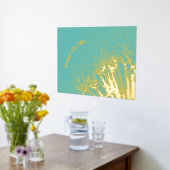 Luxus Goldturqoue abstrakte Kunstwerke Foliendrucke (Ablage(Küche))