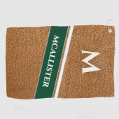 Luxus-Golf-Ledermuster Golfhandtuch (Horizontal)