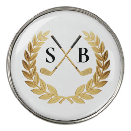 Luxus-Golfballmarker-Design Pro Lux mit goldenem L