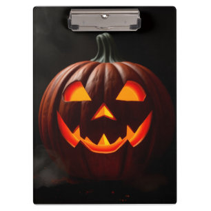 Luxus-Gothic-Halloween-Kürbis-Clipboard Klemmbrett