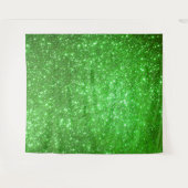 Luxus Green Gold Glitzer Wandteppich (Vorderseite (Horizontal))