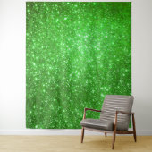 Luxus Green Gold Glitzer Wandteppich (Beispiel)