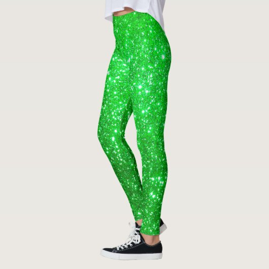 Luxus Green Popular Gift Gold Glitzer Leggings (Links)