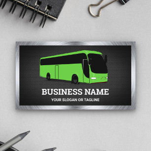 Luxus-Grüner-Bus-Stadtrundfahrt-Reisebüro Visitenkarte