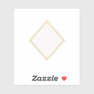 Luxus-Haaransatz-Diamant-Geometrie-Gold-Hochzeit Aufkleber