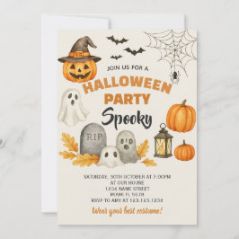 Luxus-Halloween-Party-Card Einladung