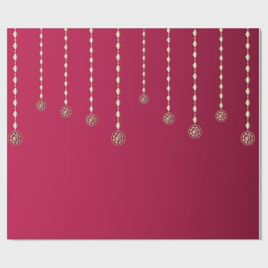 Luxus-Hängediya-Diwali-Hintergrund  Geschenkpapier (Flach)