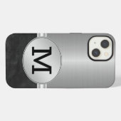 Luxus-Herrentaschen mit Monogramm iPhone Hülle (Rückseite (Horizontal))