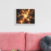 Luxus-Himmels-Goldene Supernova - Abstrakte Kosmis Leinwanddruck (Insitu (Wohnzimmer))