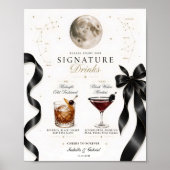 Luxus-Himmelsmond-Signature-Drinks Poster (Vorne)