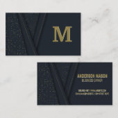 Luxus-Hintergrund | Monogramm Visitenkarte (Vorne/Hinten)