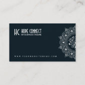 Luxus, hochwertiges minimalistisches Weiß Visitenkarte (Rückseite)