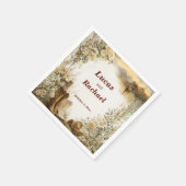 Luxus-Hochzeit auf einer westlichen Ranch Serviette (Ecke)