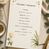 Luxus-Hochzeit im geheimen Garten Programm