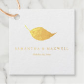 Luxus Hochzeit im Herbst Sage Green Geschenkanhänger (Vorderseite)