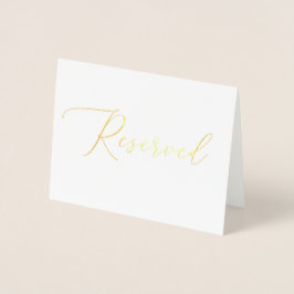Luxus Hochzeit Minimalistisch Gold Reserviertes Ze Folienkarte