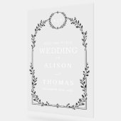 Luxus-Hochzeit mit klarem Acryl-Bogen Acrylschild (Winkel)