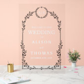 Luxus-Hochzeit mit klarem Acryl-Bogen Acrylschild (Hochzeit)