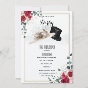Luxus-Hochzeits-Hut Kentucky Derby Brautparty-Einl Einladung