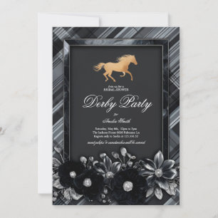 Luxus-Hochzeitsdusche-Einladung zum Kentucky Derby Einladung