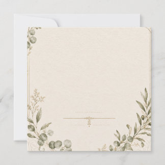 Luxus-Hochzeitseinladung – Minimalistischer Elfenb Feiertagskarte