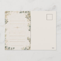 Luxus-Hochzeitseinladung – Minimalistischer Elfenb