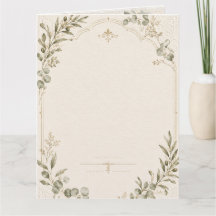 Luxus-Hochzeitseinladung – Minimalistischer Elfenb