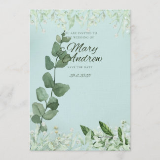 “Luxus-Hochzeitseinladungsvorlage” Einladung