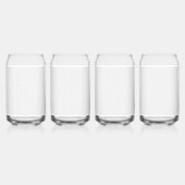 Luxus-Hochzeitsfeier-Design Dosenglas (Hinten)