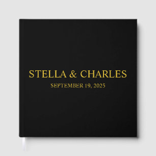 Luxus-Hochzeitsgästebuch, personalisierter Name Gästebuch
