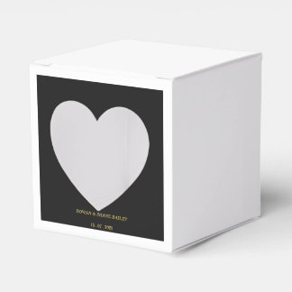 Luxus-Hochzeitsgeschenkbox in Schwarz und Gold Geschenkschachtel