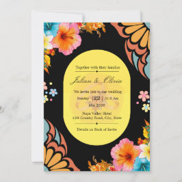Luxus-Hochzeitspapeterie mit schwarzen und goldene Einladung