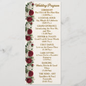 Luxus-Hochzeitsprogramm New York Rose mit Beschrei Programm (Vorderseite)