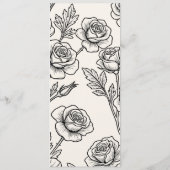 Luxus-Hochzeitsprogramm New York Rose mit Beschrei Programm (Rückseite)