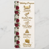 Luxus-Hochzeitsprogramm New York Rose mit vollstän Programm (Vorderseite)