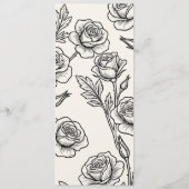 Luxus-Hochzeitsprogramm New York Rose mit vollstän Programm (Rückseite)