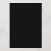 Luxus-Hochzeitsprogrammkarte Schwarz & Gold mit Mo Programm (Rückseite)