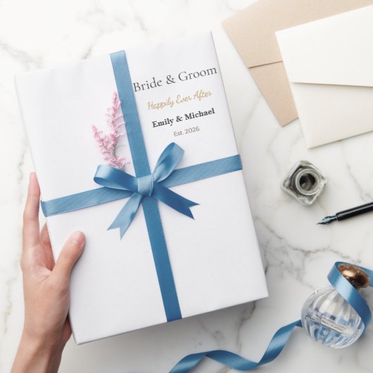 Luxus-Hochzeitsverpackung | Individuelles Mattpapi Geschenkpapier (Schenken)