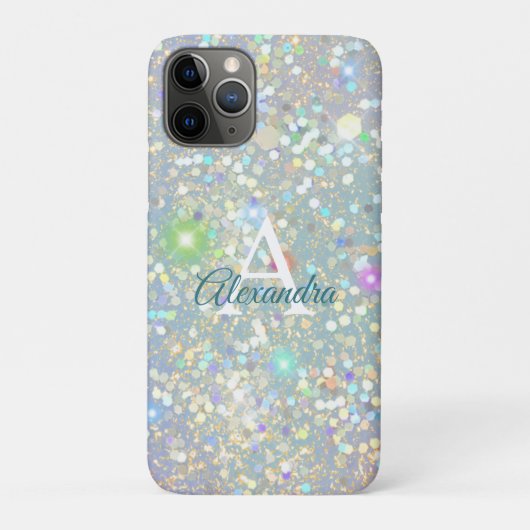 Luxus Holographic Bling Sparkle Glitzer Custom Case-Mate iPhone Hülle (Rückseite)