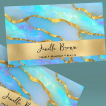 Luxus-Holographic Imitate Opal Stone and Gold Foil