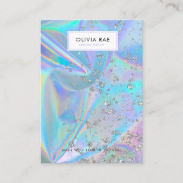 Luxus Holographic Trendy Jewelry Display Card Visitenkarte