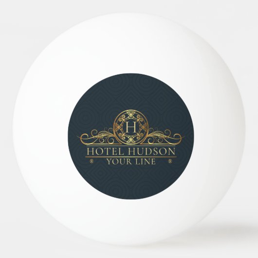 Luxus Hotel Marketing Material Tischtennisball (Vorderseite)