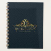Luxus Hotel Stationery Gold Mit Monogramm Planer (Vorderseite)