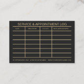 Luxus-Hundepflege Visitenkarte Kaviar Schwarz (Rückseite)